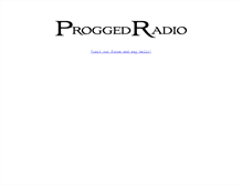 Tablet Screenshot of proggedradio.com